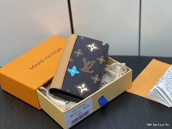 AAA Pruses Bags Pocket VUITTON Organizer-7.5*11.1*1 cm LOUIS 0731